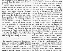 «Origines françaises de la littérature du Texas»