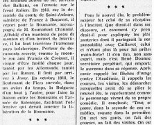 «Robert de Flers contre et pour l’Académie»