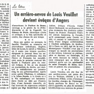 «Un arrière-neveu de Louis Veuillot devient évêque d’Angers»