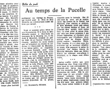 «Au temps de la Pucelle»