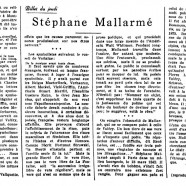 «Stéphane Mallarmé»
