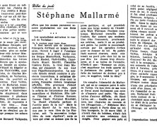 «Stéphane Mallarmé»