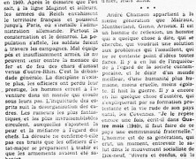 «André Chamson et la fraternité humaine»