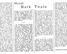 «Mark Twain»