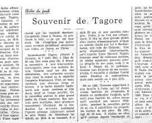 «Souvenir de Tagore»