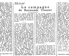 «La campagne de Raymonde Vincent»