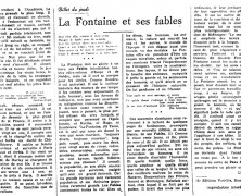 «La Fontaine et ses fables»