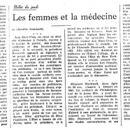 «Les femmes et la médecine»