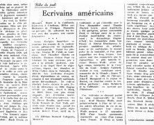 «Écrivains américains»