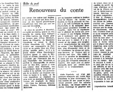 «Renouveau du conte»