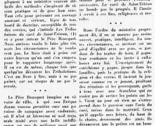«Sagesse, souplesse et finesse du curé de Saint-Tristan»