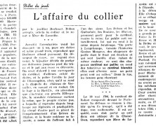 «L’affaire du collier»