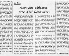 «Aventures aériennes, avec Abel Désaulniers»