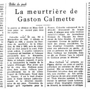 «La meurtrière de Gaston Calmette»