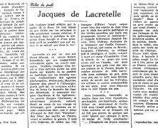 «Jacques de Lacretelle»