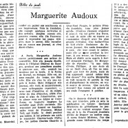 «Marguerite Audoux»