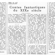 «Contes fantastiques du XIXe siècle»
