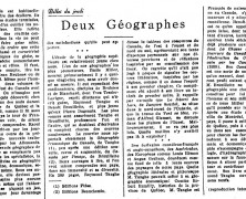 «Deux géographes»
