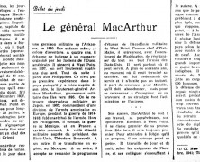 «Le général MacArthur»