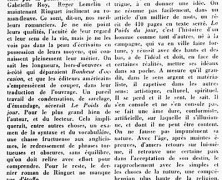 «Le dernier roman de Ringuet»