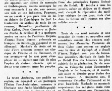 «Un grand écrivain brésilien : Machado de Assis»