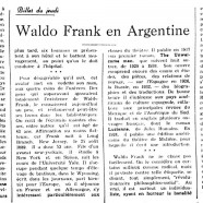 «Waldo Frank en Angleterre»