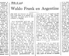 «Waldo Frank en Angleterre»