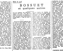 «Bossuet et quelques autres»