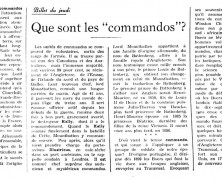 «Que sont les « commandos »?»