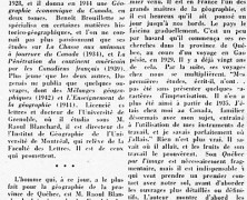 «M. Raoul Blanchard et le Canada-Français»