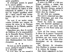 «Jean Paulhan entre à l’Académie»