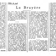 «La Bruyère»