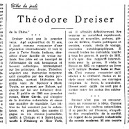 «Théodore Dreiser»