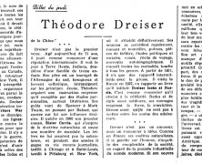 «Théodore Dreiser»