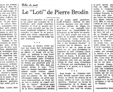 «Le « Loti » de Pierre Brodin»