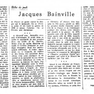 «Jacques Bainville»