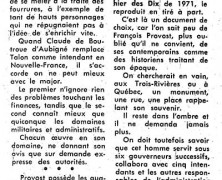 «De François Provost, homme honnête et modeste, qui fut gouverneur de la ville des Trois-Rivières»