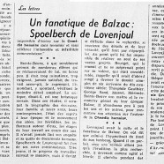 «Un fanatique de Balzac : Spoelberch de Lovenjoul»