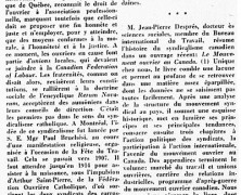 «Le mouvement ouvrier et son histoire»