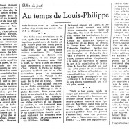 «Au temps de Louis-Philippe»