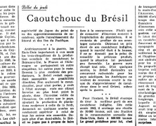 «Caoutchouc du Brésil»