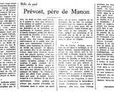 «Prévost, père de Manon»