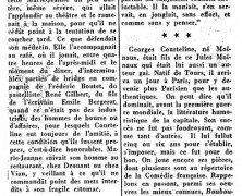 «La veuve de Courteline dans sa 91e année»