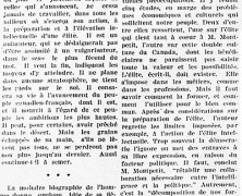 «M. Édouard Montpetit et ses derniers propos»
