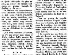 «Sachons connaître mieux les Juifs d’esprit français»