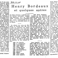 «Henry Bordeaux et quelques autres»