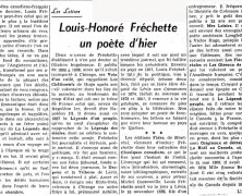 «Louis-Honoré Fréchette : un poète d’hier»