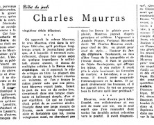 «Charles Maurras»