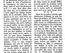 «La carrière et les idées de George S. Kaufman»