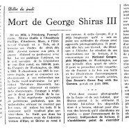 «Mort de George Shiras III»